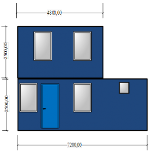 Модульное административное здание в Пикалево, план